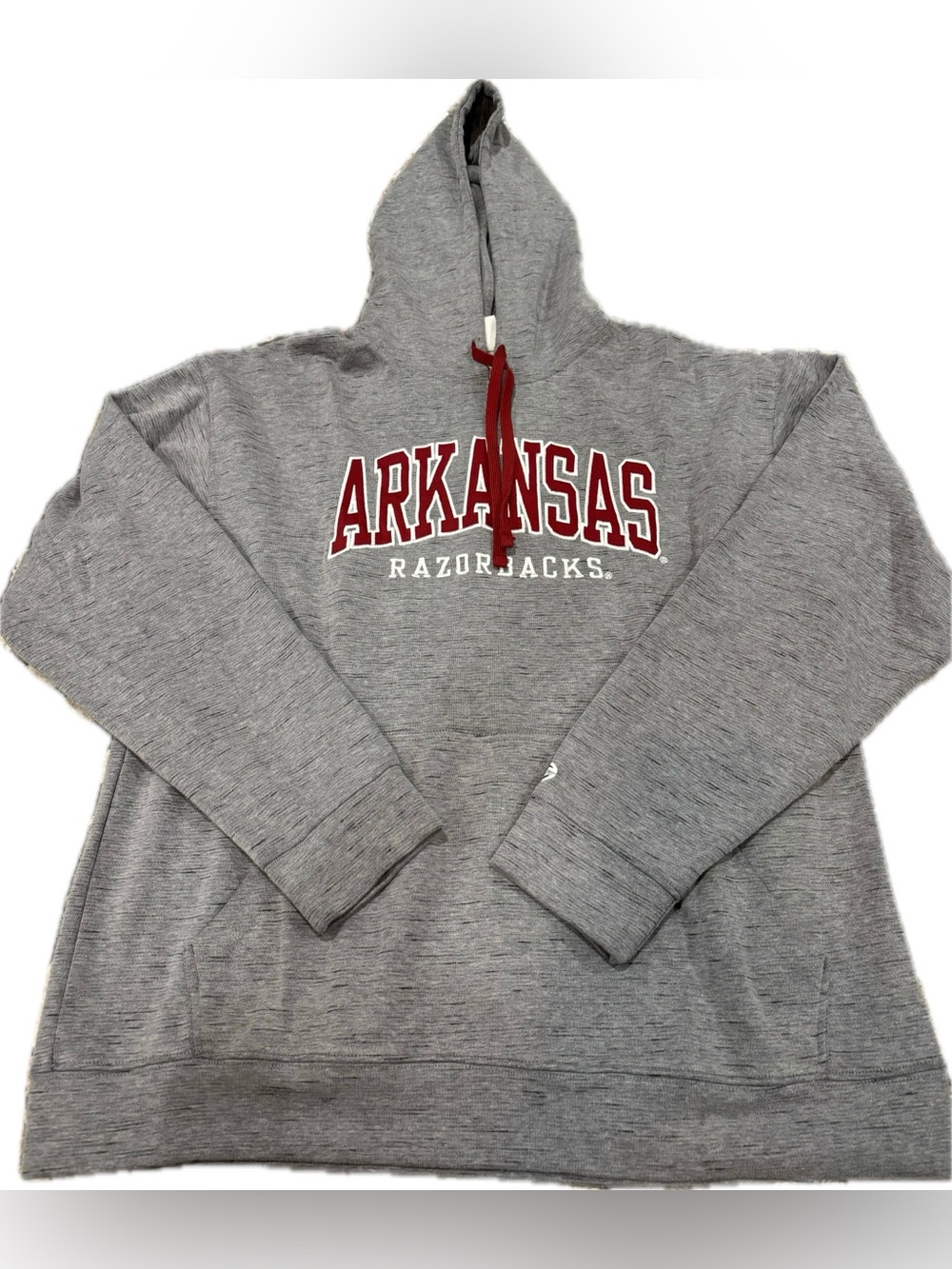 Arkansas Razorbacks Champion Pullover Hoodie Heather Gray Men’s XL